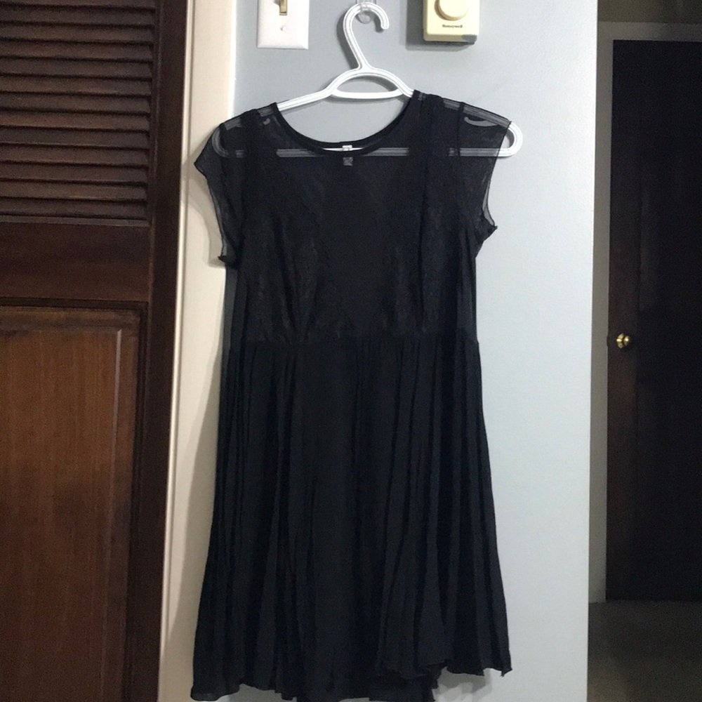 Sheer black Free People dress